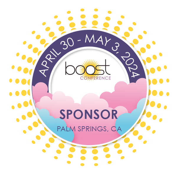 boost conference sponsor badge