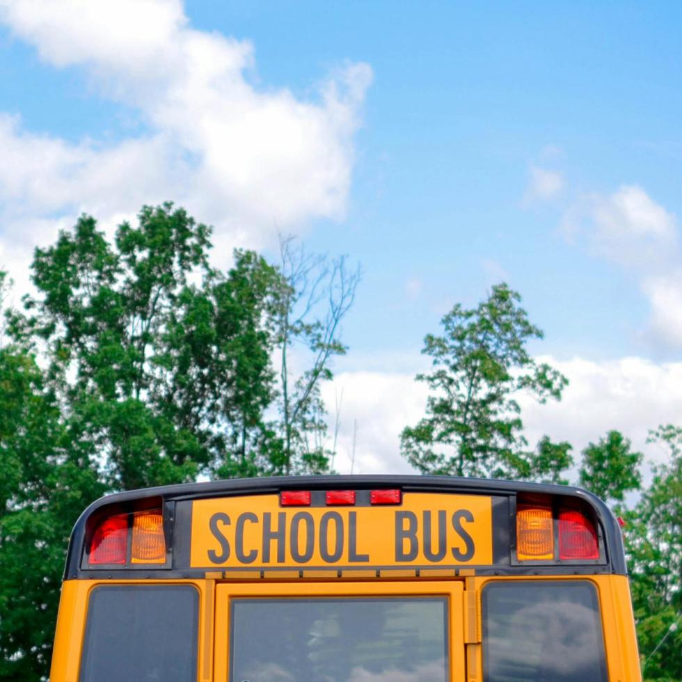 Top of a school bus