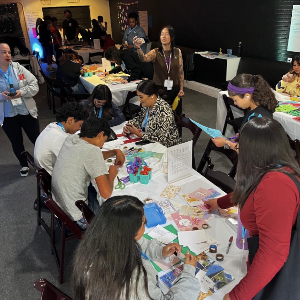 TACA Youth at the Afterschool & Summer Challenge participating in an ExL Ecosystem Plan Listening Strategy.