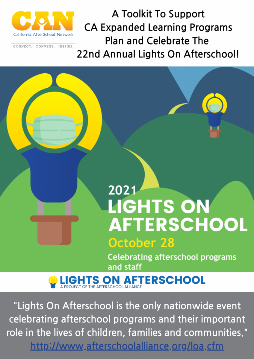 Resources to Support a Lights On Afterschool Celebration! AfterSchool