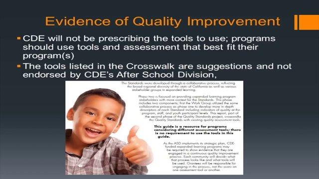 Evidence of Quality Improvement Mini-Webinar
