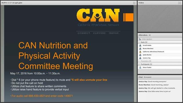 Nutrition and Physical Activity Committee Resources
