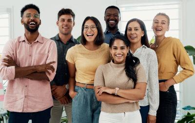 Photo of diverse office staff