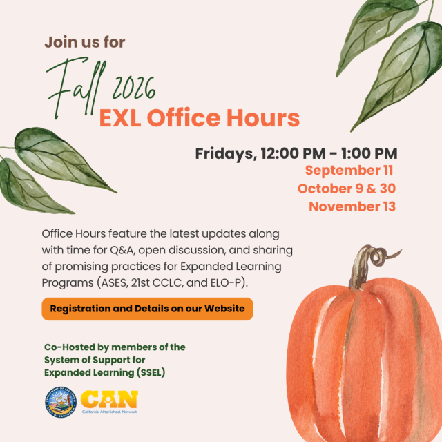 Fall 2026 ExL Office Hours promo 