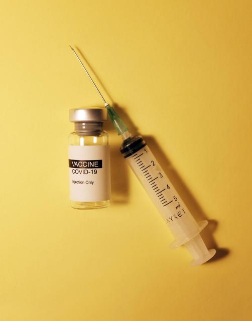 Picture of COVID-19 needle and vial
