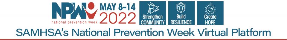 National Prevention Week 2022