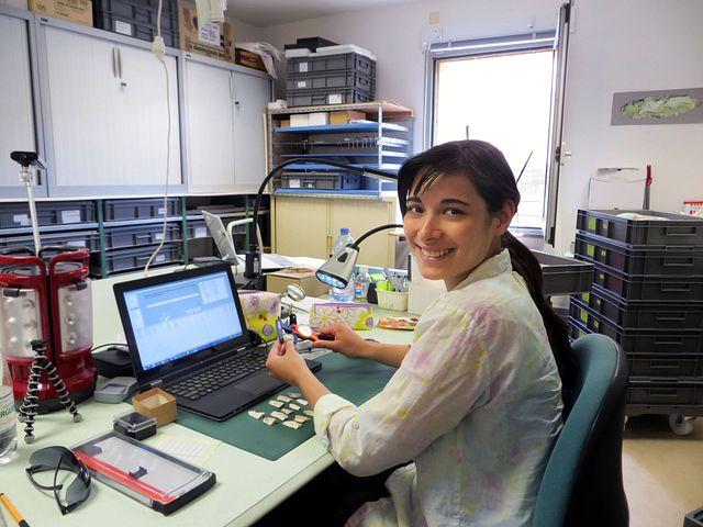 Stephanie Porter in the lab