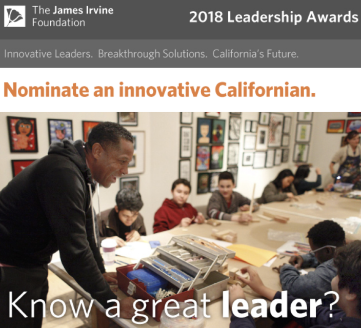 The James Irvine Foundation Leadership Awards AfterSchool Network