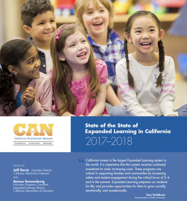 Cover of The State of the State of Expanded Learning in California 2017-18