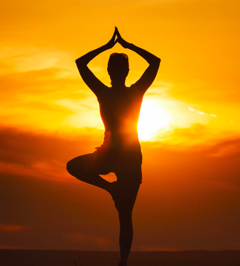 Woman doing yoga