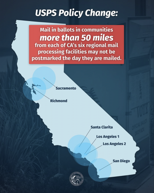 Graphic of the CA Map