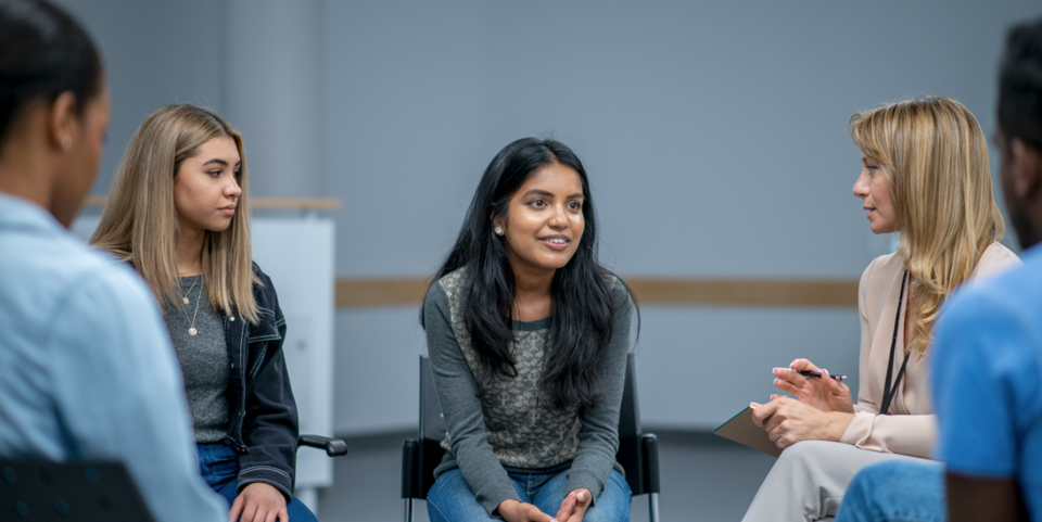 Group therapy session