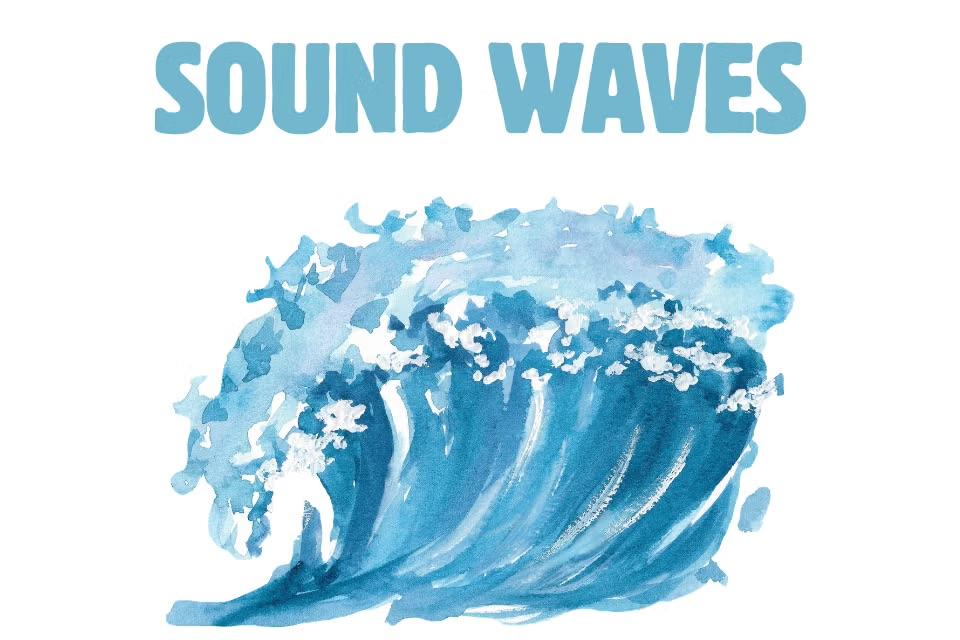 image of a blue crashing wave