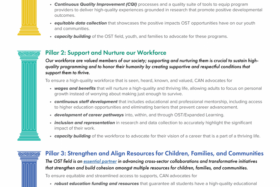 CAN's Policy Framework