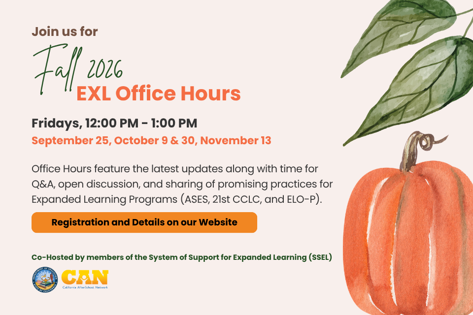 Fall 2026 ExL Office Hours Promo