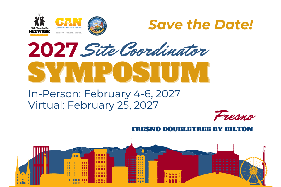 2027 Site Coordinator Symposium Save the Date