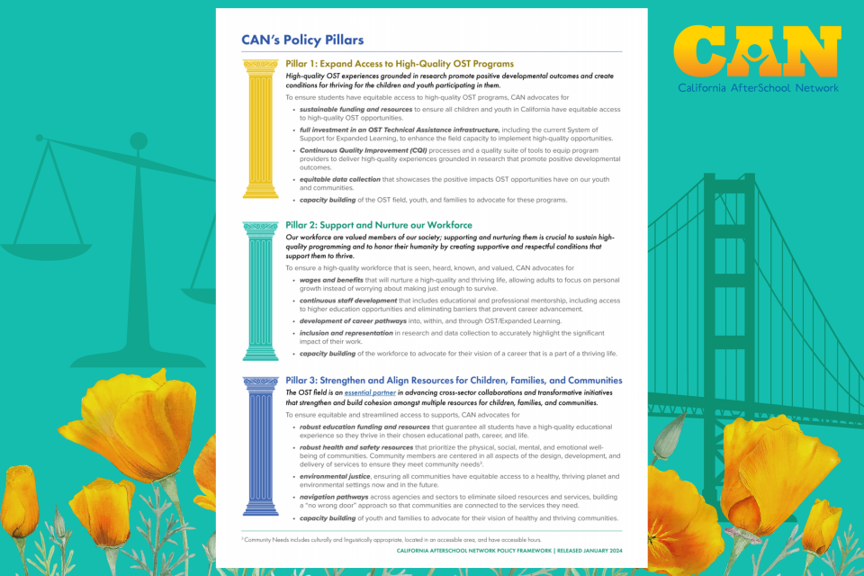 CAN First-Ever Policy Framework with computer monitor and policy pillars