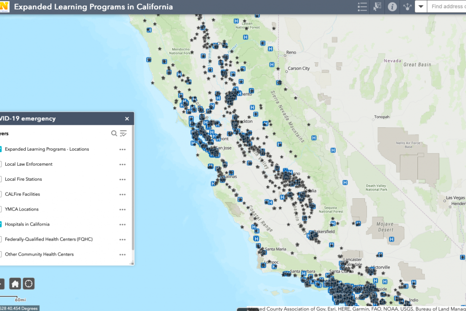 Screenshot of Interactive GIS Map