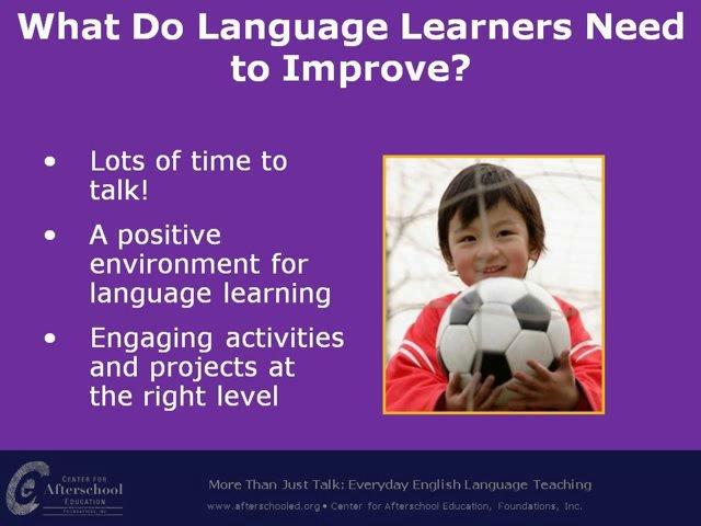 More than Just Talk: Everyday English Language Teaching 