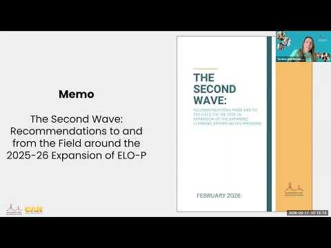 WEBINAR: ELO-P Expansion 2025-26: From Policy to Practice