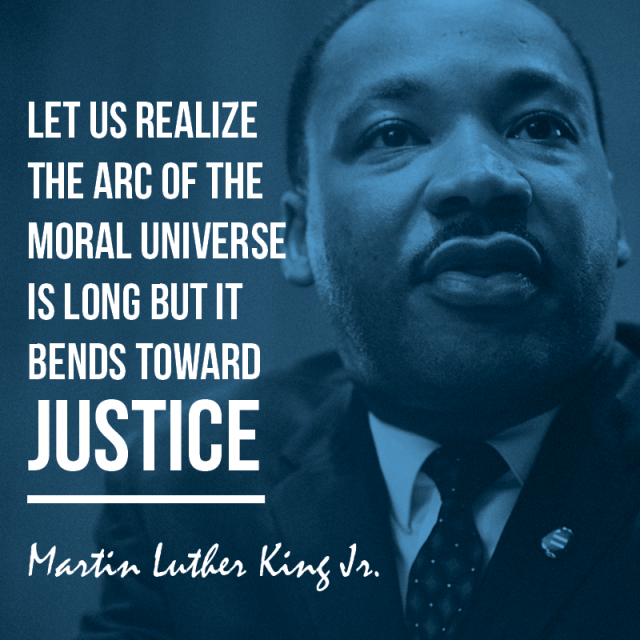 Image and quote from Martin Luther King, Jr. 