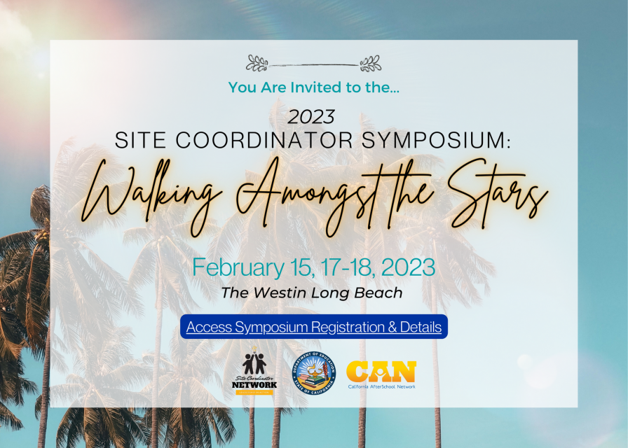 2023 Site Coordinator Symposium Invitation