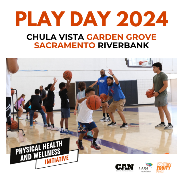 Play Day photo - youth on a basketball court