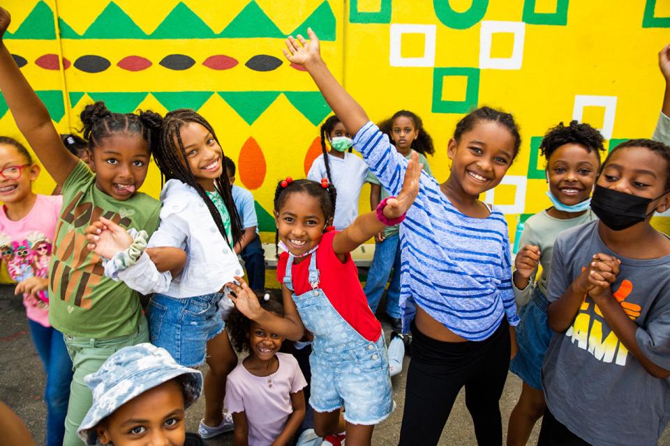 Photo of happy students
