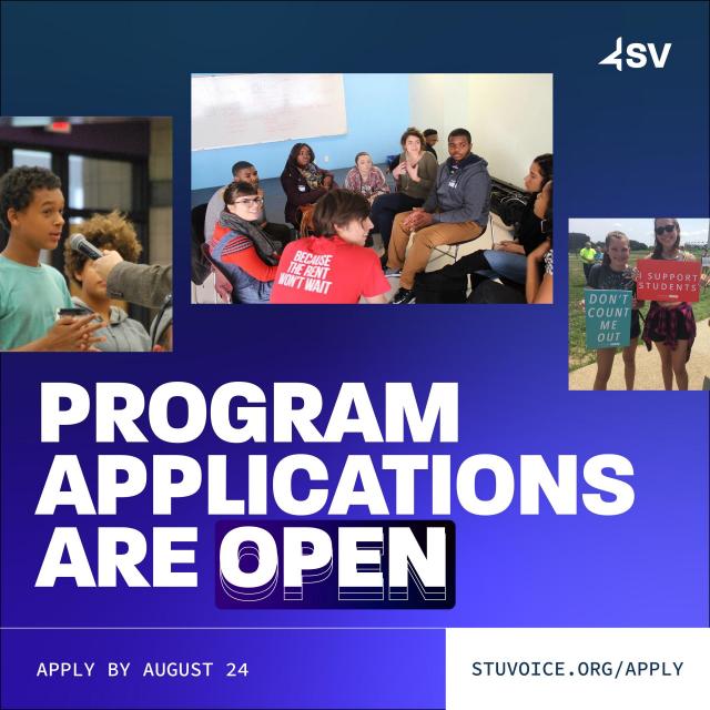 Student voice application graphic
