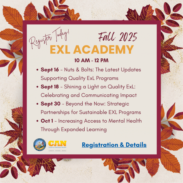 Fall 2025 ExL Academy promo 