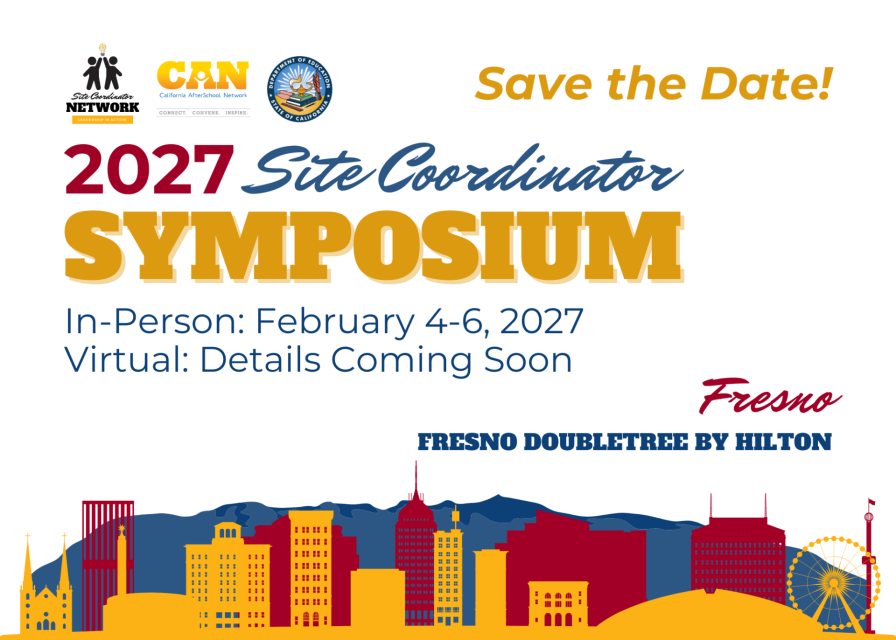 2027 Site Coordinator Symposium Save the Date