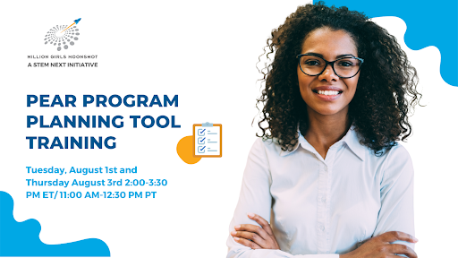 Flyer stating PEAR Program Planning Tool with picture of a facilitator