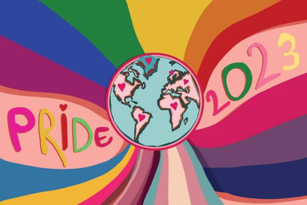 Pride 2023 with globe in the center