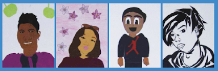 Four self-portraits of students