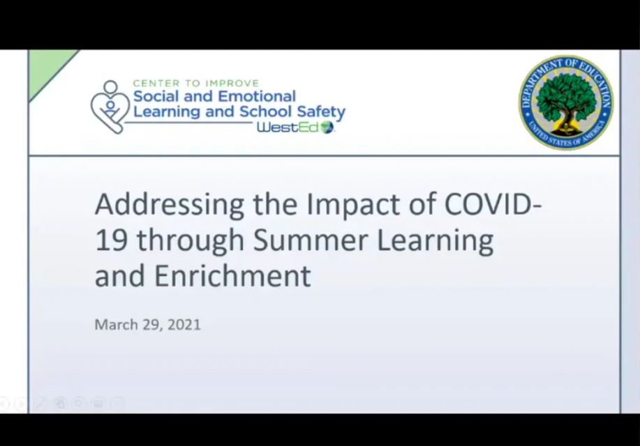 Screenshot from webinar