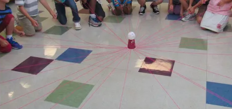 Group of students working together on a STEAM project