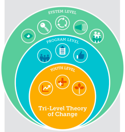 Tri-level theory of change graphic