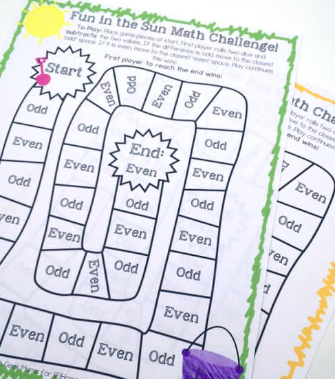 Fun in the Sun math challenge