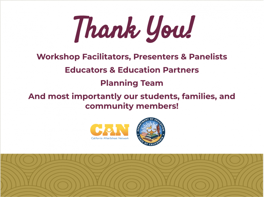 Thank you to our participants 