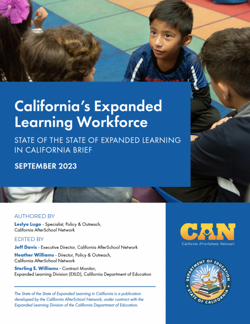 Cover of California's Expanded Learning Workforce