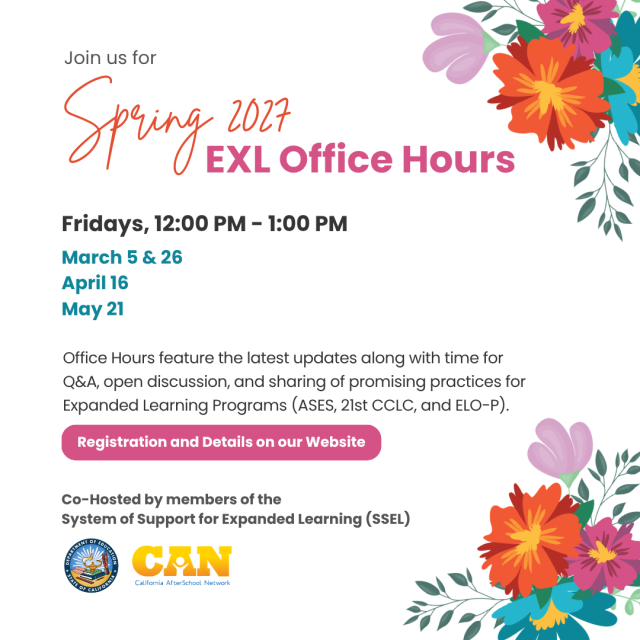 Spring 2027 ExL Office Hours promo 