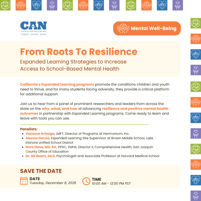 From Roots To Resilience:  Expanded Learning Strategies to Increase  Access to School-Based Mental Health promo
