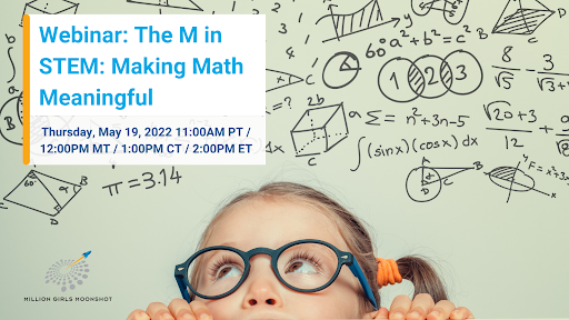 Webinar banner; girl looking up at numbers