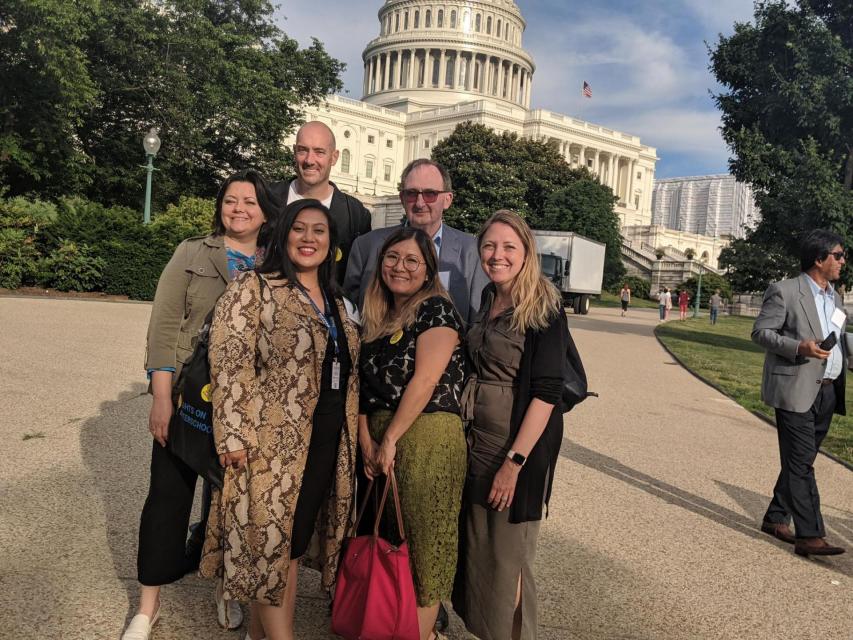 Group picture in front of capitol